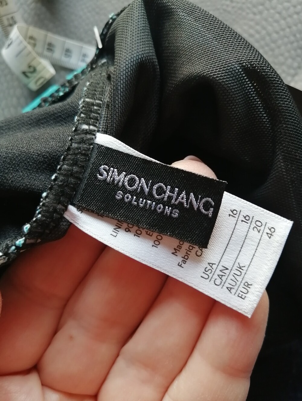 🇨🇦 Simon Chang Plus-Size One-Piece Swimsuit Teal Animal-Print Size 16 - Picture 8 of 12